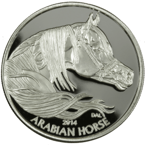 Silver Round - Equus 2014 Horse, obverse side
