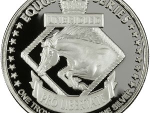 Silver Round - Equus 2014 Horse, reverse side